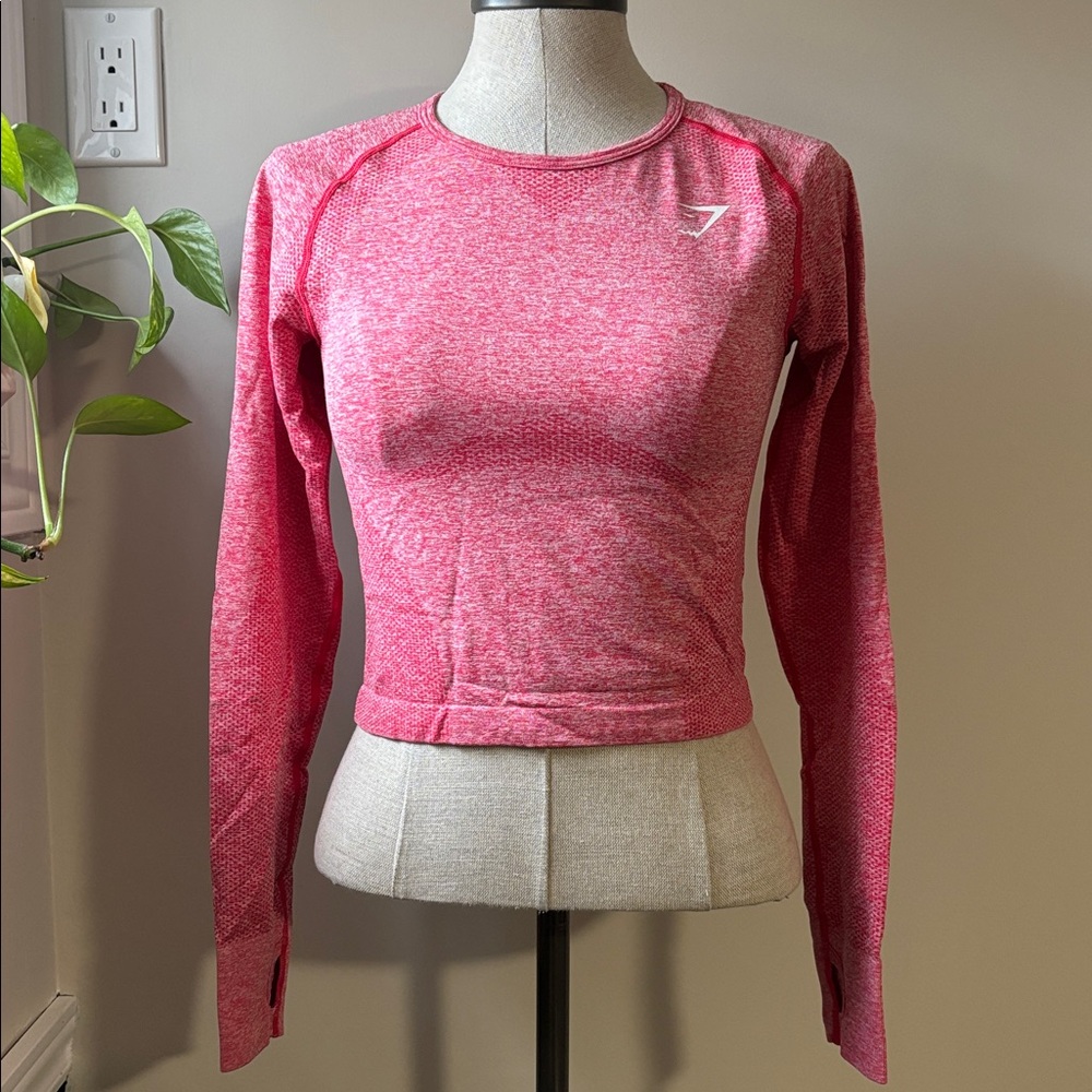GYMSHARK long sleeve ballet crop